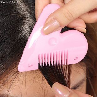 Peach heart-shaped hair thinning bangs trimmer hair trimming comb children's cut-proof hair cutting barber knife hair clipper