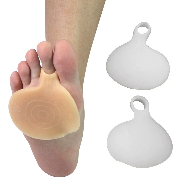 Подушечка для передней части стопы утолщенная подушка для защиты ног кокон для мужчин и женщин уход за болью в ногах силиконовая стелька на высоком каблуке поддержка поперечного банта половинного размера