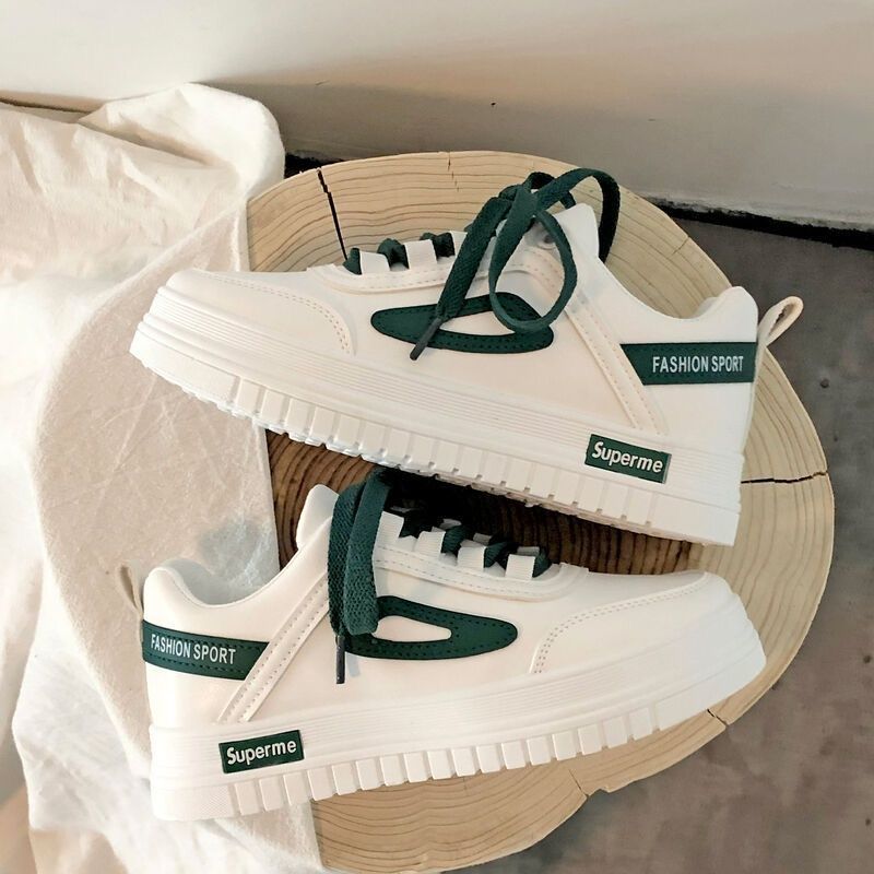 Pequeño original grueso blanco zapatos marea de las mujeres 2022 nuevo otoño transpirable Joker estudiante ocio tablero zapatos