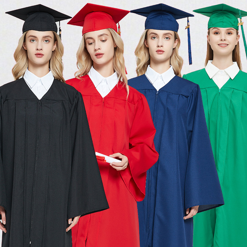 Cross-Border American Bachelor's Uniform Graduation Dress Suit Adult College Student Doctoral Uniform Woven Degree Robe Master's Uniform Cross-Border American Bachelor's Uniform Graduation Dress Suit Adult College Student Doctoral Uniform Woven Degree Robe Master's Uniform