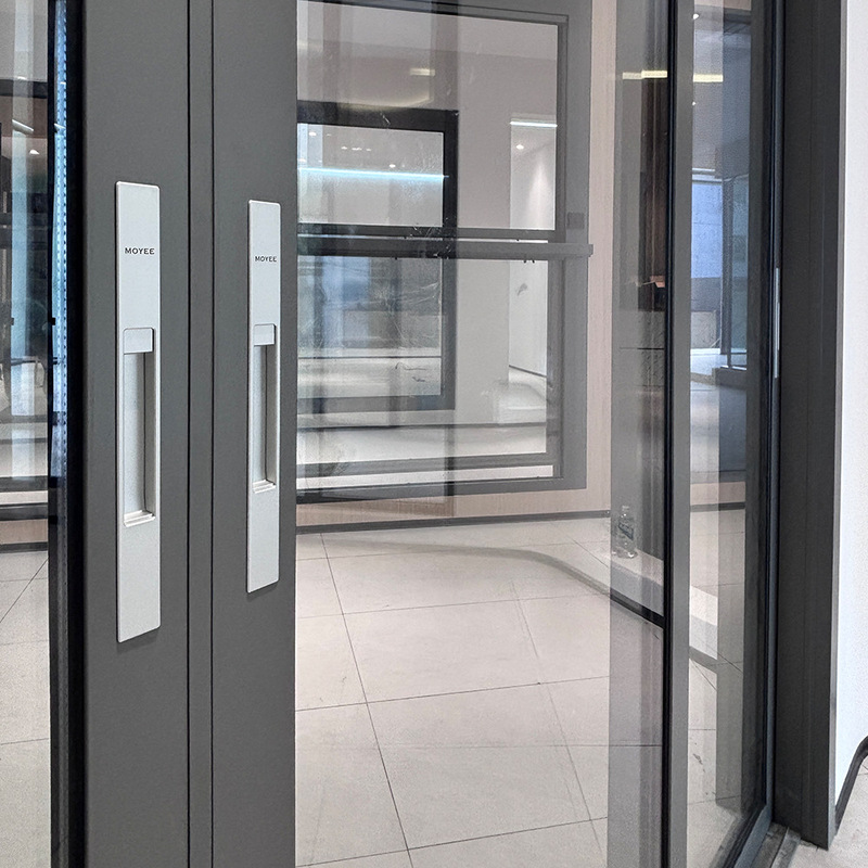 65 Series High-End Large Half-View Narrow Aluminum Sliding Door Heavy-Duty Large Panel Glass Sliding Door 65 Series High-End Large Half-View Narrow Aluminum Sliding Door Heavy-Duty Large Panel Glass Sliding Door