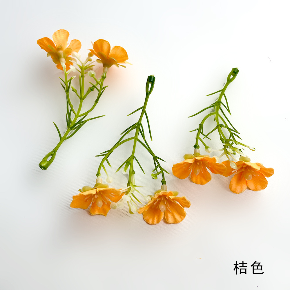 Simulación Milán Gypsophila Strocks de flores Pastoral Boda Guía de flores Diseño de pared Fotografía Diy Hairpin Tocado Sombrero de soltero