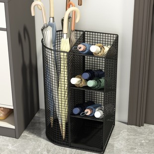 High-Capacity Umbrella Storage Rack for Commercial Lobby, Umbrella Holder for Home Entrance, Umbrella Draining Rack for Indoor Use