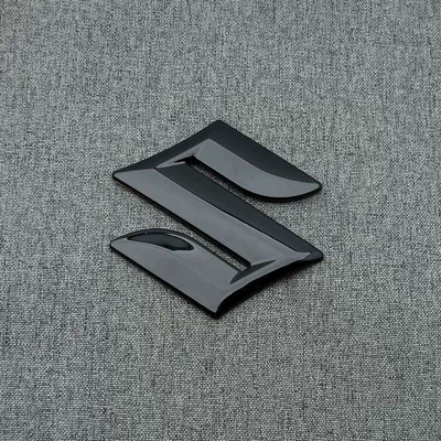 Suitable for Suzuki Swift Modification, Black Car logo - standard-back-mark-bright-black