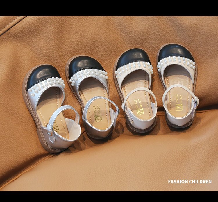 Καλοκαίρι 2023 Νέα, Ευέλικτα, καθημερινά παιδικά παπούτσια με σόλα Princess με μονόχρωμο δέρμα για κορίτσια_voghion.com
