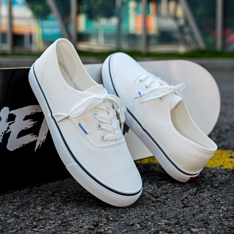Autumn New Breathable Canvas Shoes for Men, Classic Style Shoes, Hong Kong Style Versatile Casual Shoes, Korean Style Niche Sneakers Wholesale