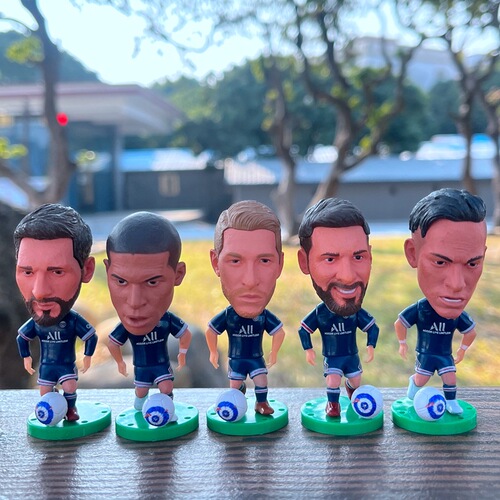 Football model Messi Neymar Mbappe doll model Paris Di Maria Navas star ornaments