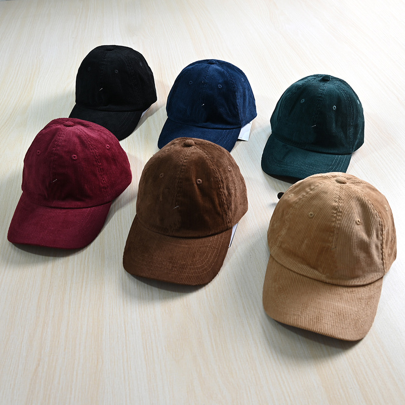 257/10 American Single Corduroy Cotton Small Color Embroidery Adjustable Men's and Women's Baseball Caps Peaked Caps 257/10 American Single Corduroy Cotton Small Color Embroidery Adjustable Men's and Women's Baseball Caps Peaked Caps