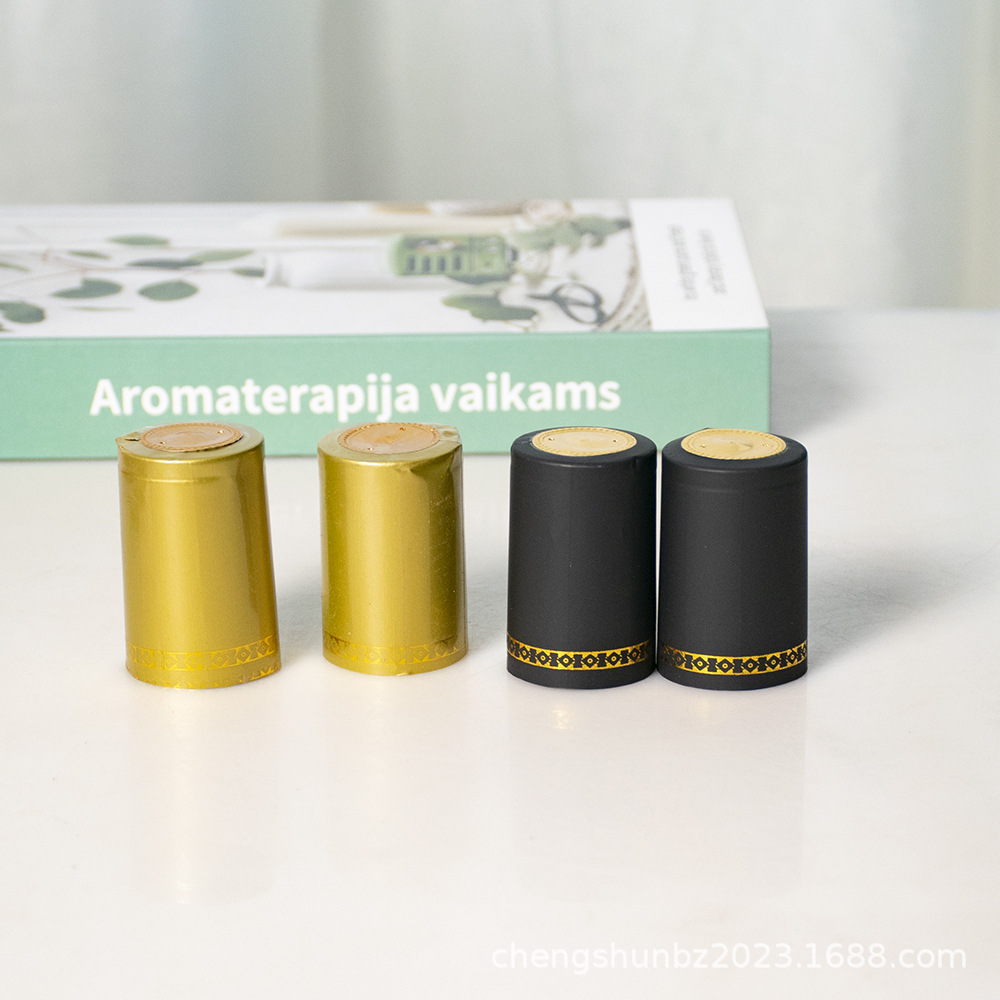 厂家供应热缩帽红酒葡萄酒封口膜酒瓶PVC胶帽酒瓶封口加热收缩膜