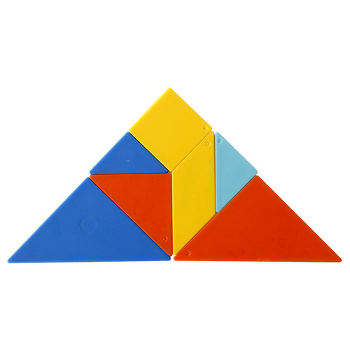 Deli 74505 Tangram Geometric Figure Cognitive Teaching Intellectual Puzzle Kindergarten Children's Early Education Toy