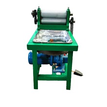 出口全自动单头压花蜂蜡梳基础滚轮机电动多功能合金巢础机