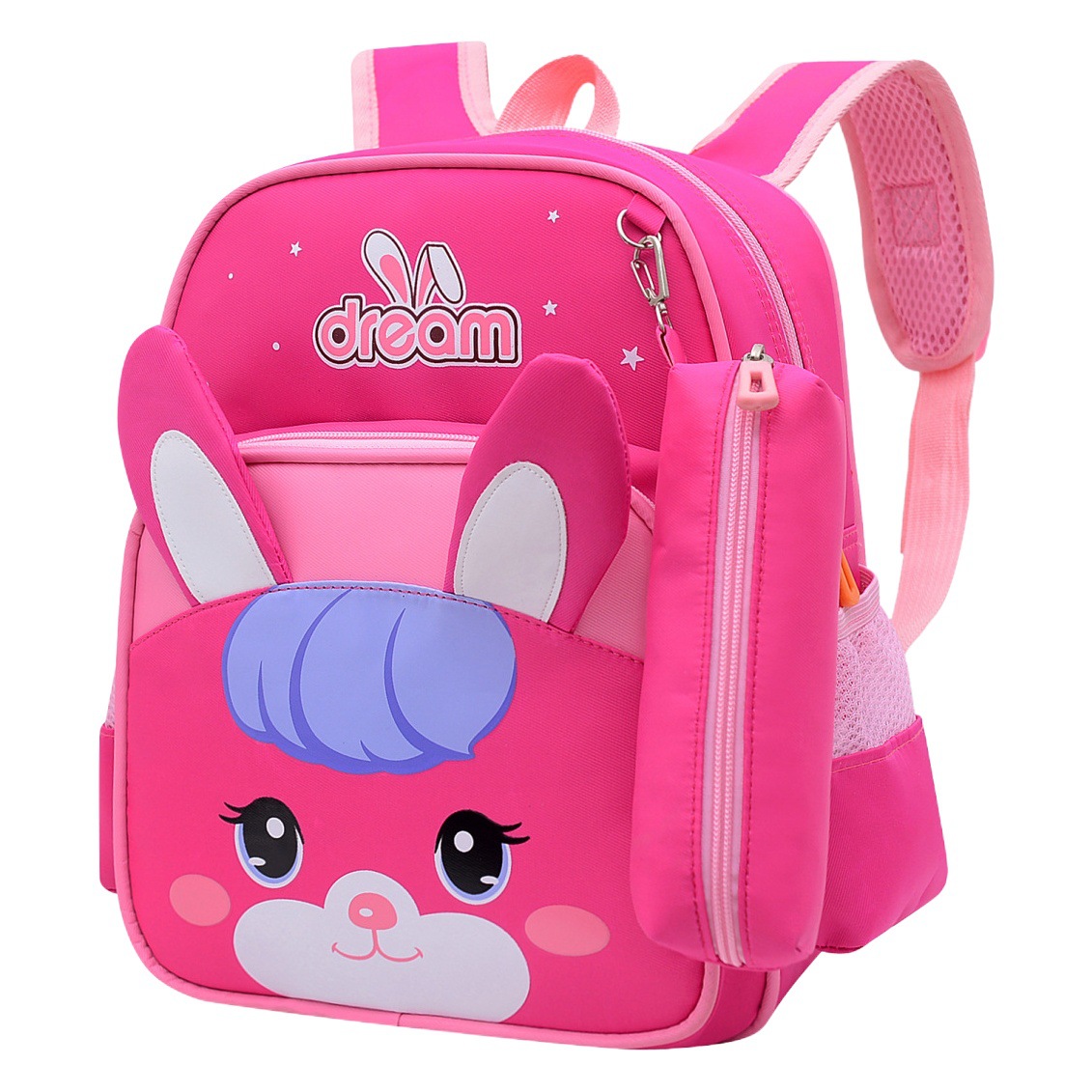 Ventas directas de comercio exterior bolsa de escuela de Kindergarten 3-9 niñas de gran capacidad de reducción de carga bolsa de estudiante de primer grado