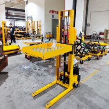 普尔夫非标轻型半电动堆高车升高车半自动堆高机小型迷你叉车现货
