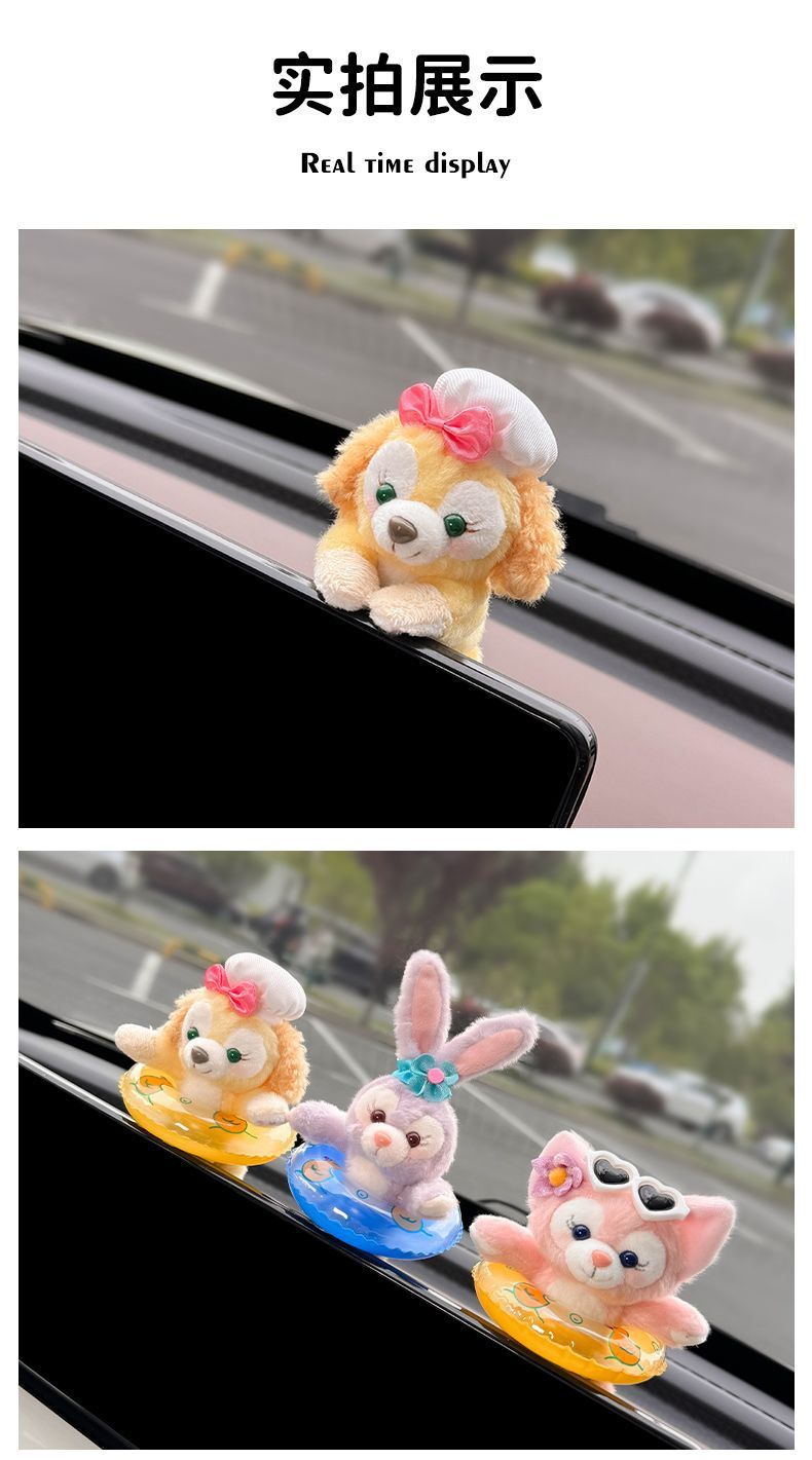Lina Belle Car Interior Accessories Car Central Control Screen Ornaments Car Display Decoration Supplies Cute Girl