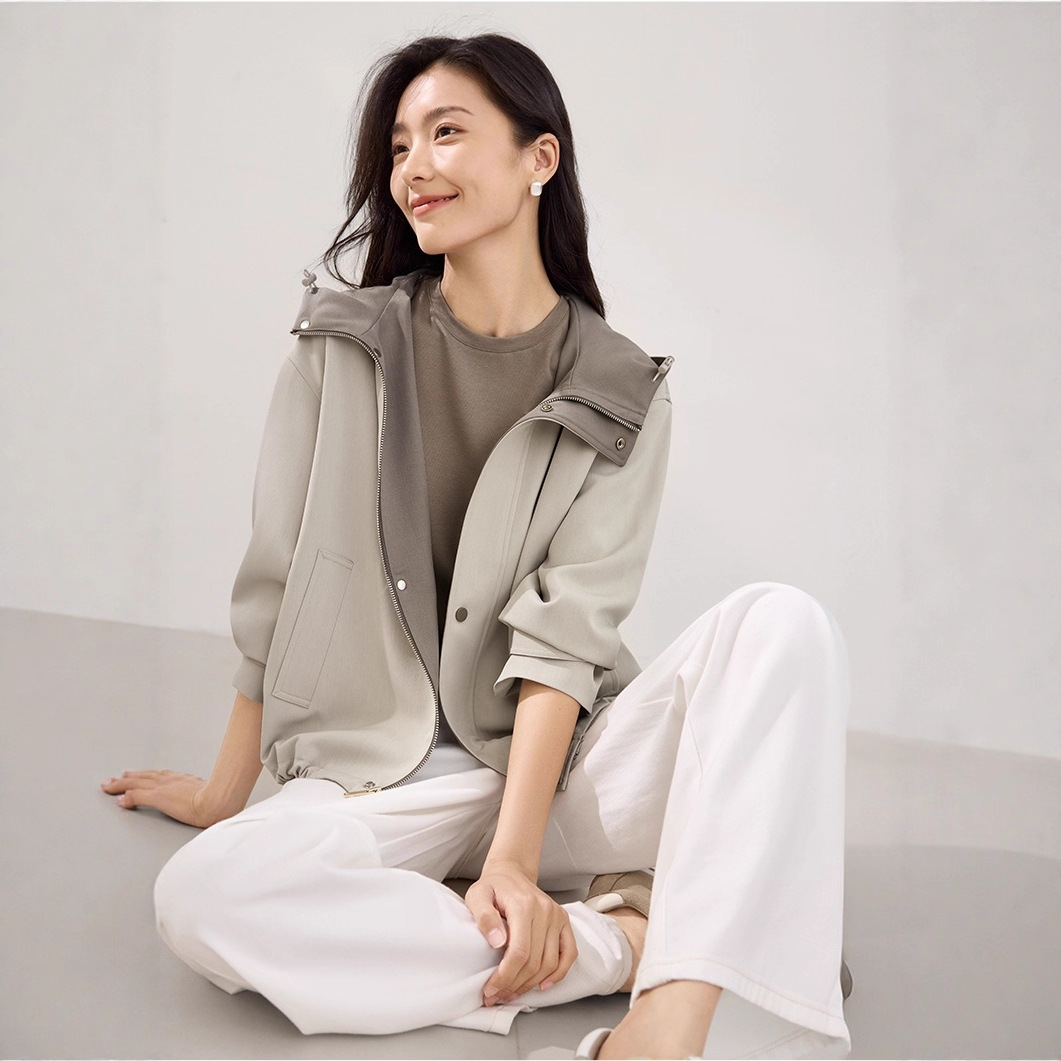 2025 Autumn and Winter Casual Casual Style Windbreaker Jacket Women's Great-Looking Autumn Fashion Easiest for Match Short Top