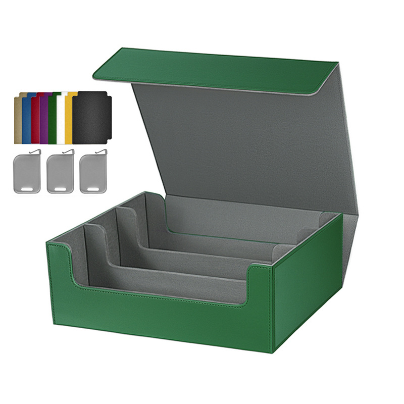 녹색 + 회색 안감(구성: 컬러 카드 8장 + 스페이서 클립 3개)