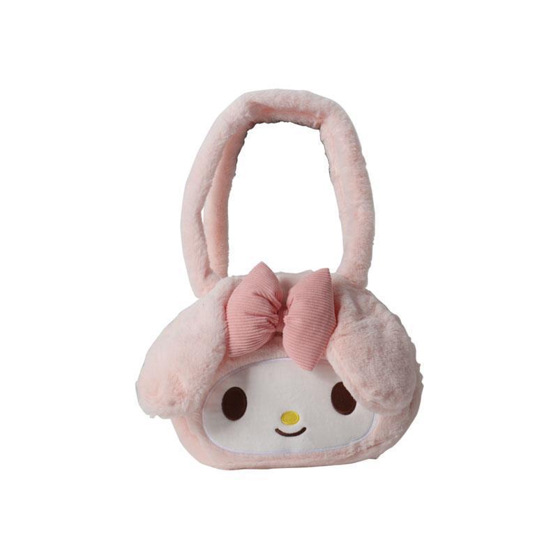 Cute Cartoon Plush Bag Women's New Autumn and Winter Large-Capacity Canvas Shoulder Bag Student Handbag