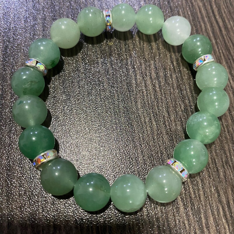 Crystal Bracelet Beaded Bracelet Rose Quartz Crystal Bracelet Calm Stretch Simple Exquisite Bracelet Boys and Girls