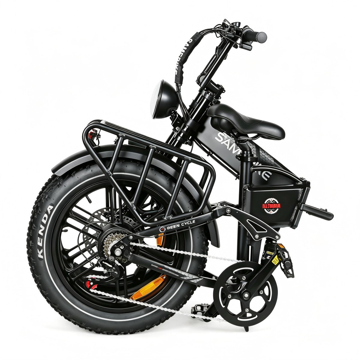 In stock at the US warehouse 20inch Full suspension fat tire folding electric bicycle cross-border dropshipping peak power 1800W