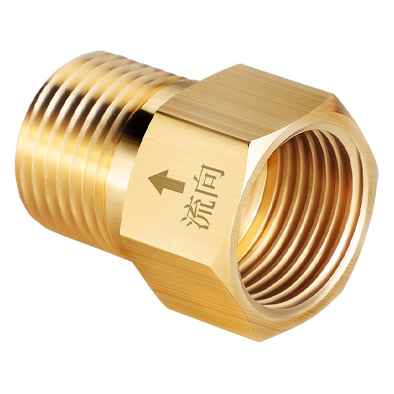 Válvula de retención de inodoro engrosada de cobre Válvula de retención unidireccional 4 puntos Anti-backflow se niegan a beber agua de inodoro Backflow Internet estilo de celebridad