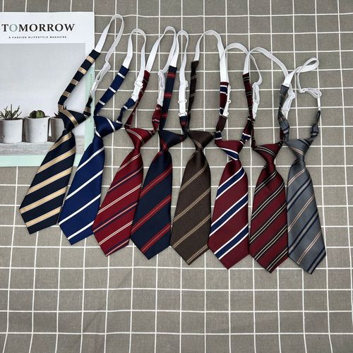 Kindergarten children and students lazy tie-free ins girls super short mini shirt uniform accessories