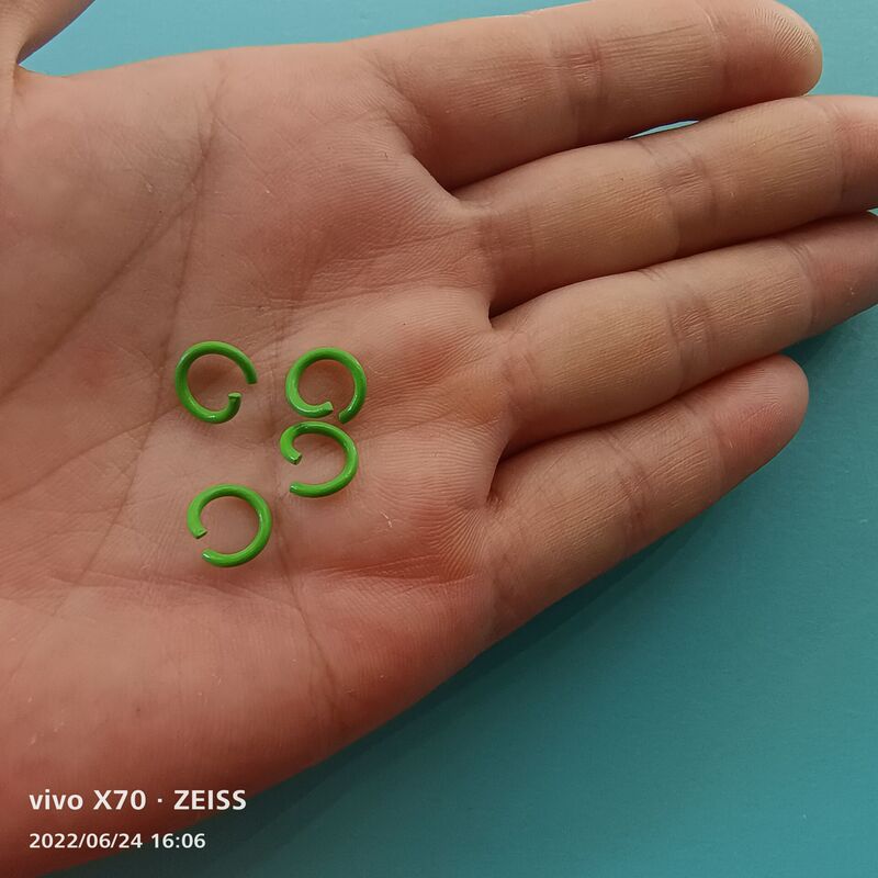 在庫あり 1.2*8MMと1.2*10MMの塗装済みカラーオープンリング 鉄製接続リング ブレスレットDIYアクセサリー|undefined