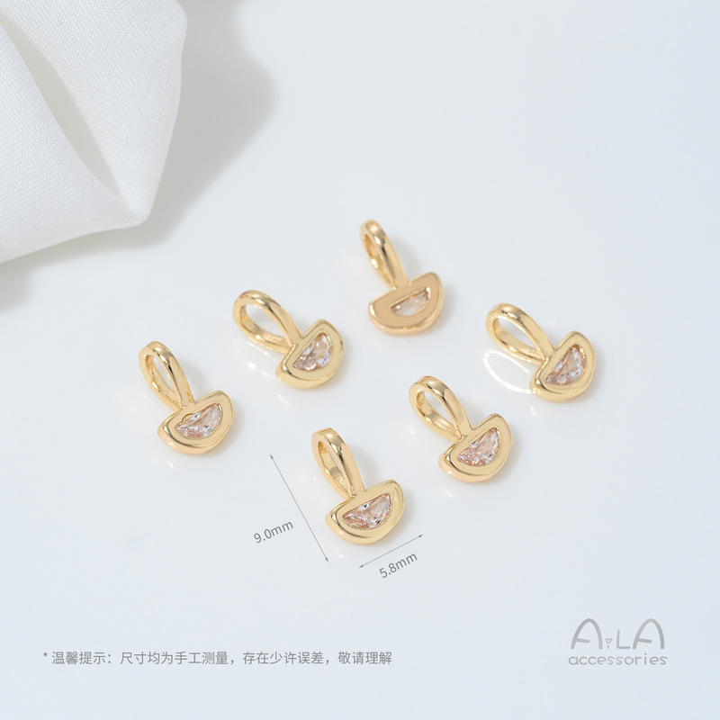 14K 電気メッキリアルゴールド象嵌ジルコニウム 12 誕生石ペンダントネックレスブレスレットブレスレットクリスタル diy ビーズアクセサリー材料|undefined