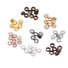 铜制定位珠 铜夹扁固定珠 DIY饰品配件颜色规格齐全一万/包