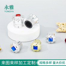 供应新款创意皇冠香水盖 异形电镀化妆瓶瓶盖 高档带钻香水瓶盖
