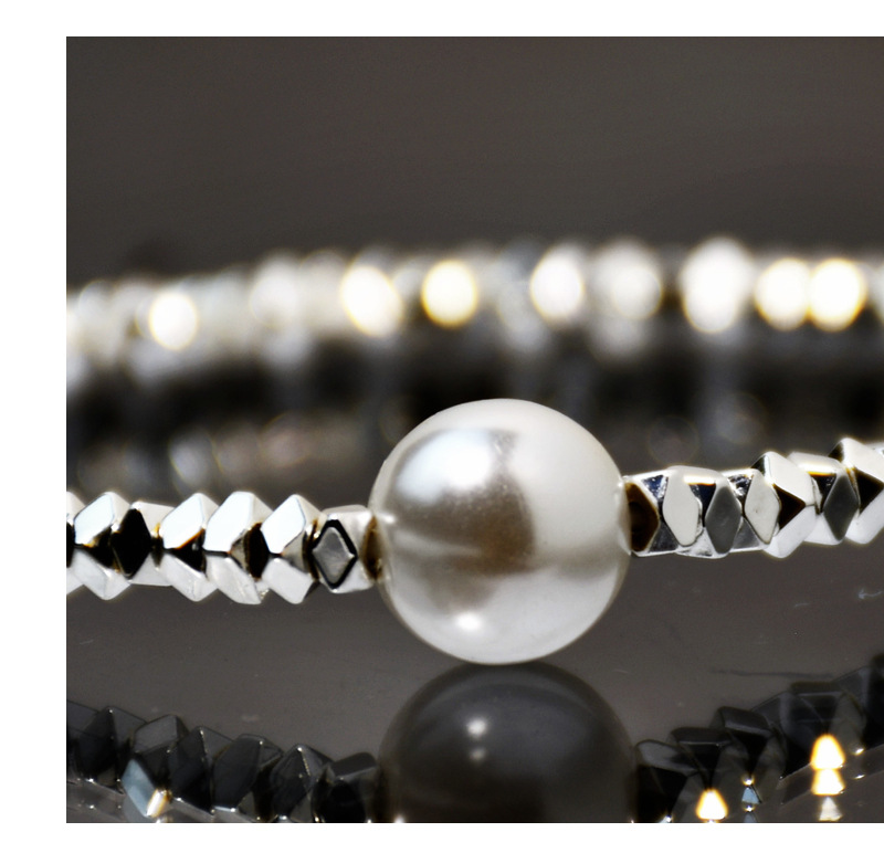 Fashion Geometric Metal Plating Artificial Crystal Artificial Pearls Womenu0027S Bracelets