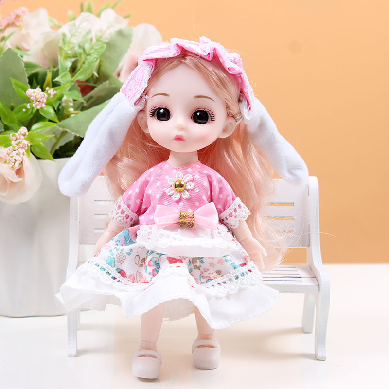 かわいい17センチ多関節恒潮ぼんやりバービー人形女子は、おまままごとのおもちゃセットに着替えられます。|undefined