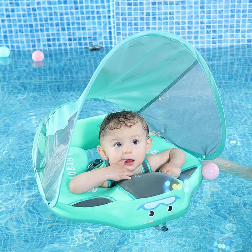 Mambobaby baby swimming ring free of inflatable tummy ring float float can lie down and swim cross-border