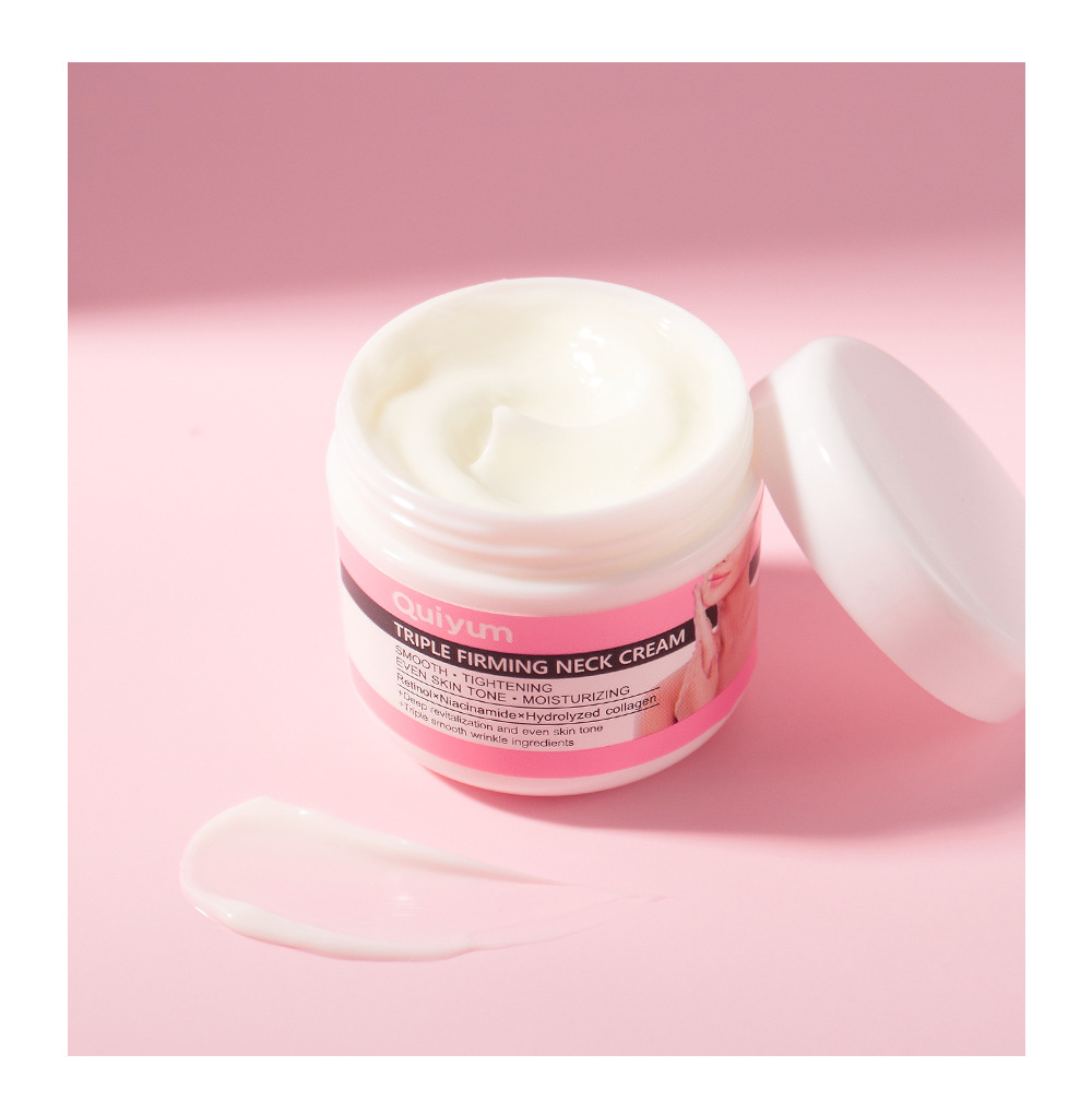 Cross-border QUIYUM Neck Cream 30g for neck care, hydrating, moisturizing and brightening skin tone. Brand manufacturer in stock supply undefined