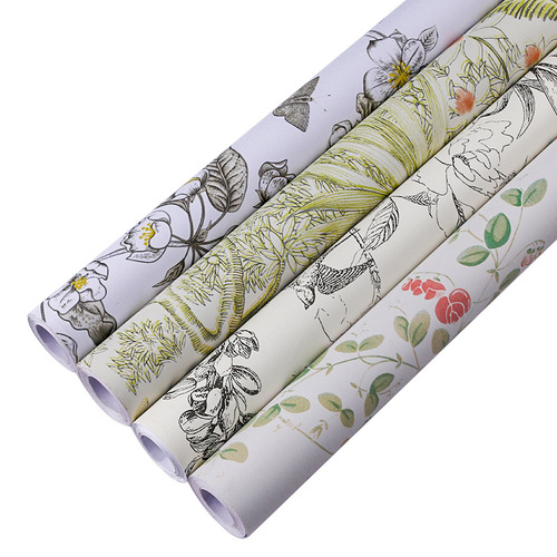 Bathroom Waterproof Wallpaper Self-Adhesive Bathroom Wall Shelves Kitchen Oil-Resistant Color Change Renovation Paper French Vintage Wallpaper