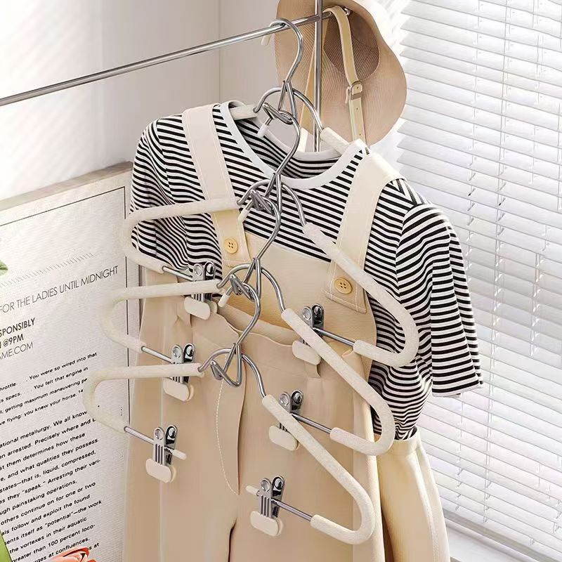 無痕スポンジハンガー家庭用ハンガー多機能滑り止め馬面スカートは漢服ハンガーを挟んで美しくて使いやすい|undefined
