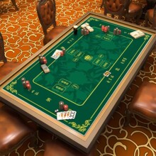 打牌掼蛋专用桌布德州扑克牌比赛道具防滑消音加厚棋牌室惯蛋桌垫