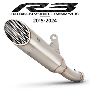 Yamaha YZF-R3 üçün motosiklet səsboğucu borusu 2015-2024.