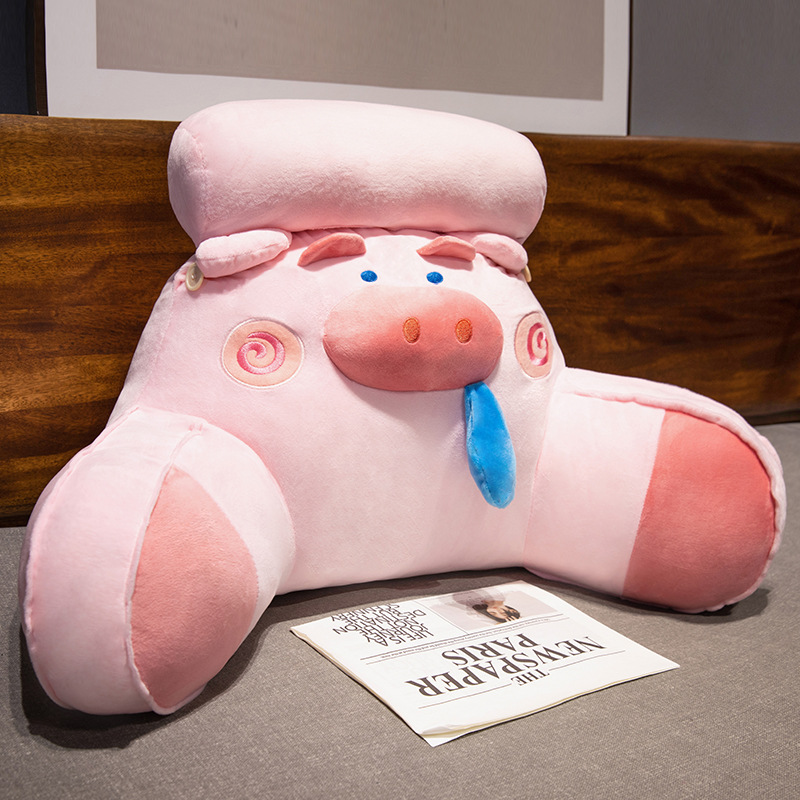 De dibujos animados de noche bolsa suave gran respaldo estudiante dormitorio almohada cama lectura apoyo la cintura almohada sofá ventana Bahía cojín