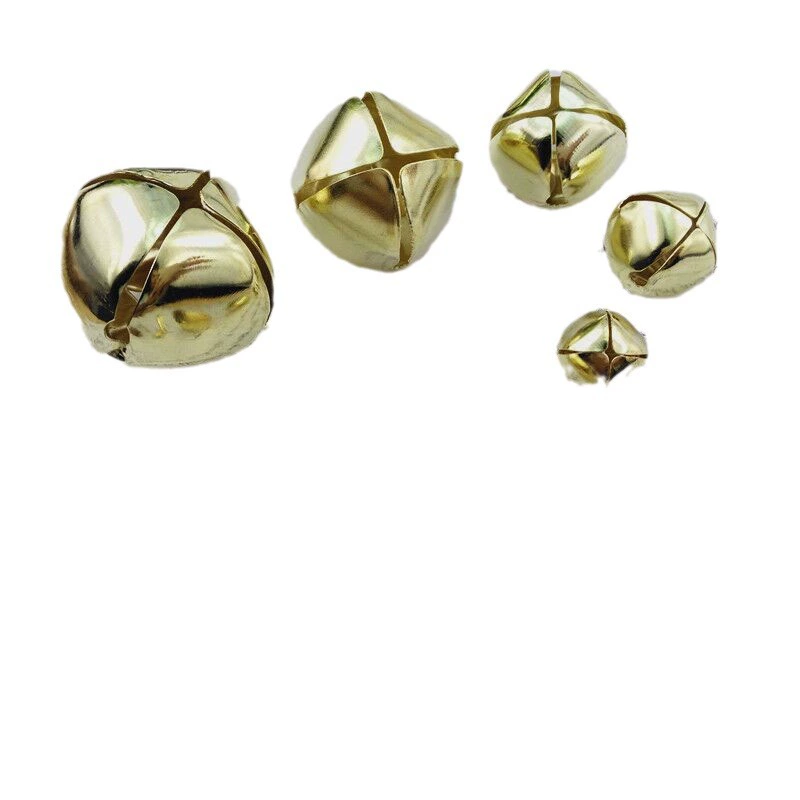 Materials set handmade, small bell, accessory, DIY, 30mm, pet, gold and silver
