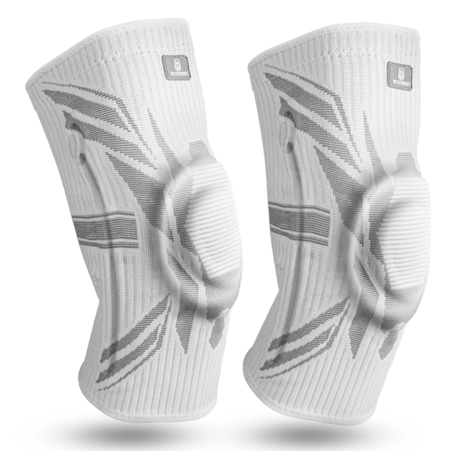 Rodilleras deportivas de verano para saltar la cuerda de nailon alargada para correr baloncesto para hombres y mujeres cubierta protectora profesional antideslizante para rodillas