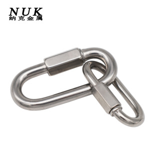 304 quick connection ring stainless steel carabiner outdoor runway ring plum lock marine safety buckle rigging