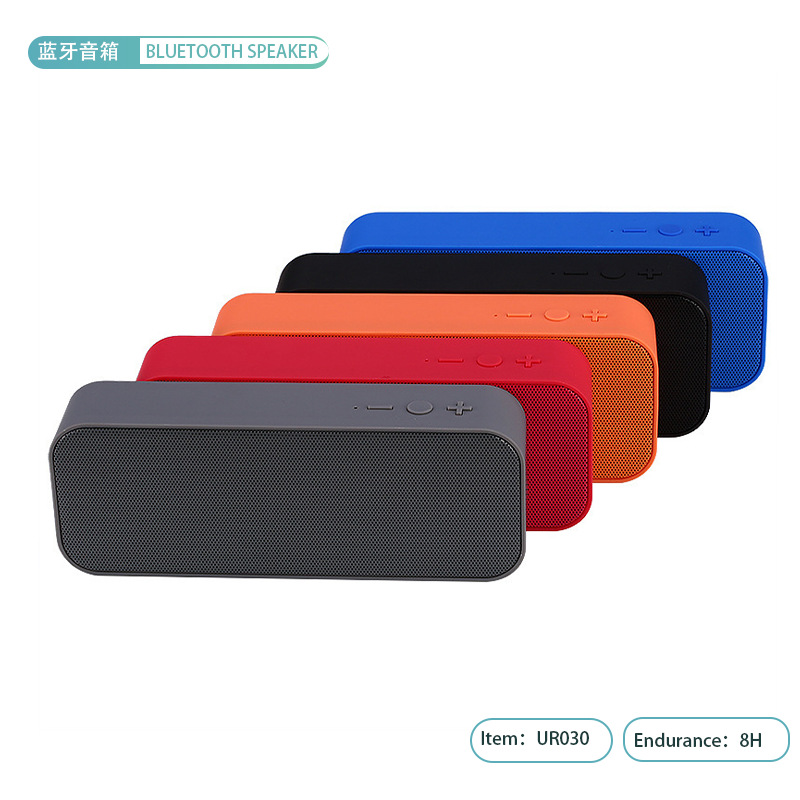 Dual-Loudspeaker Rectangle Outdoor Bluetooth Speaker Subwoofer Card Slot Speaker Year-end Gift Bluetooth Speaker