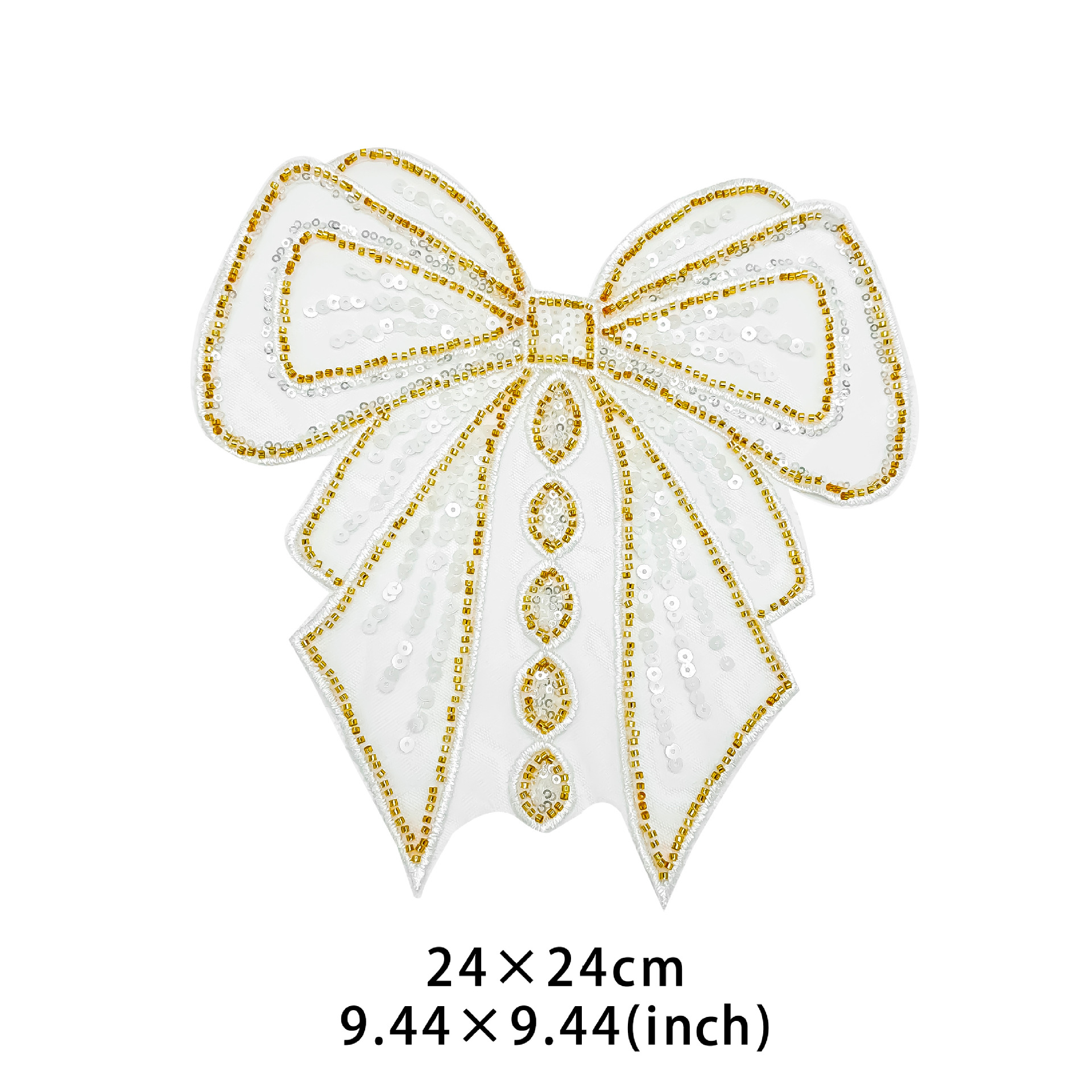 Nuevo arco de encaje de Phnom Penh bordado sequilla ropa vestido zapatos sombreros bolsos accesorios flores decorativas
