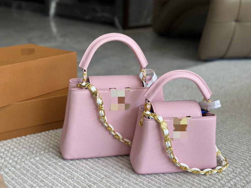 Donkey's New Capucines Lady Bag Color Label Handbag Women's High-End Ladies Commuter Bag Full Set Gift Box