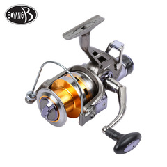Fishing Reel KS Dual Braking Long Cast Ocean Fishing Reel All-Metal Head Anchoring Reel Carp Reel Spinning Fishing Reel with Front and Rear Brakes