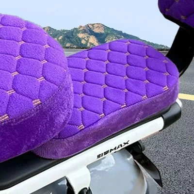 Electric car cushion – Bicycle Universal Cushion Battery Car - purple-rear-seat-cover