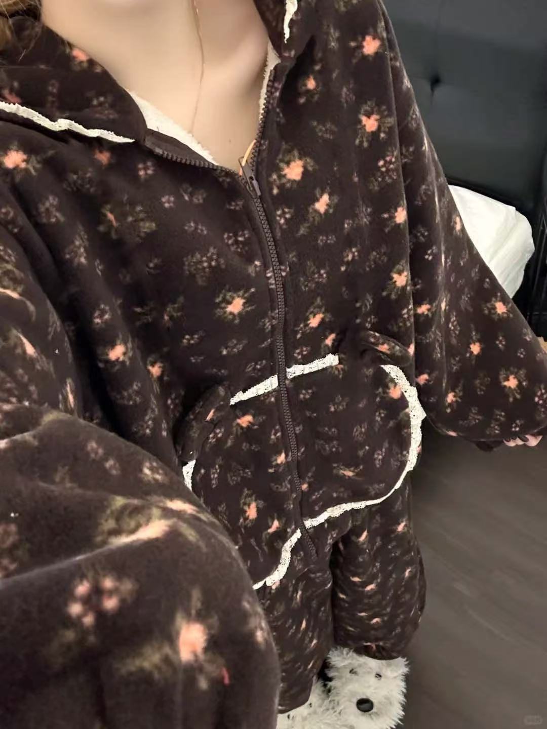 잔꽃무늬 홑겹 세트