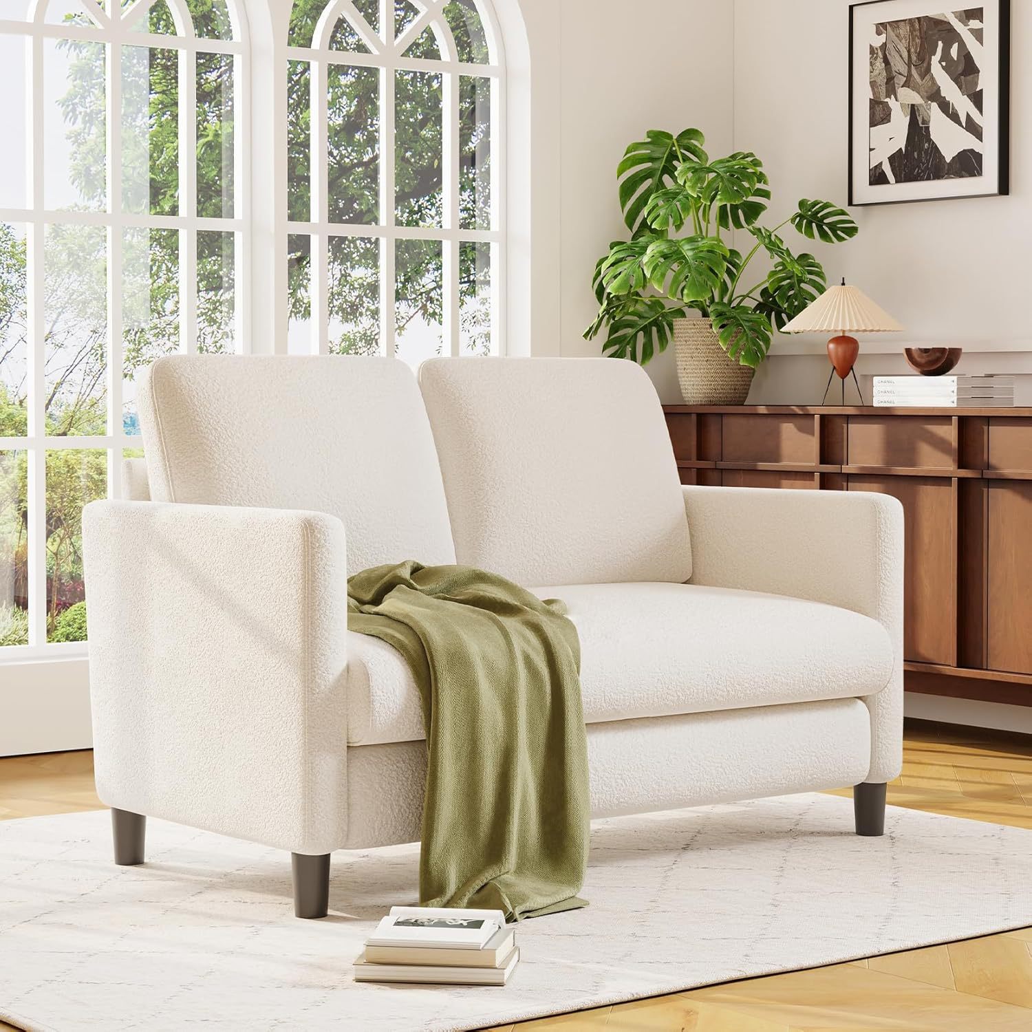 Amazon explosión semi-compresible sofá doble desmontable combinación de sofá de dormitorio pequeño alquiler de sofá pequeño