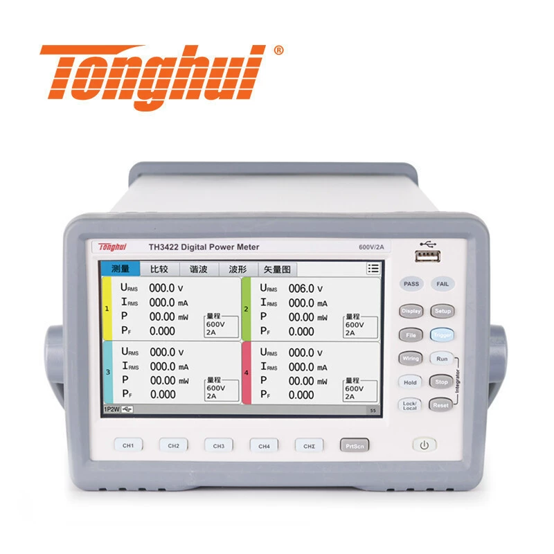 Многоканальный цифровой измеритель мощности Tonghui TH3411/21/22, измеритель электрических параметров переменного и постоянного тока