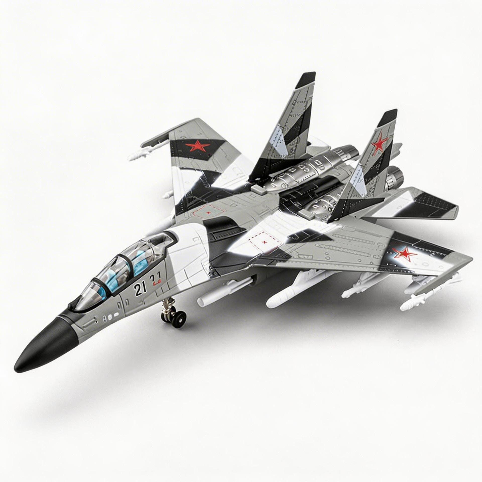 Simulación de modelo de avión de combate de aleación Su35 sonido y luz de retorno de los niños de la popularización de la ciencia militar recuerdos de retiro veteranos